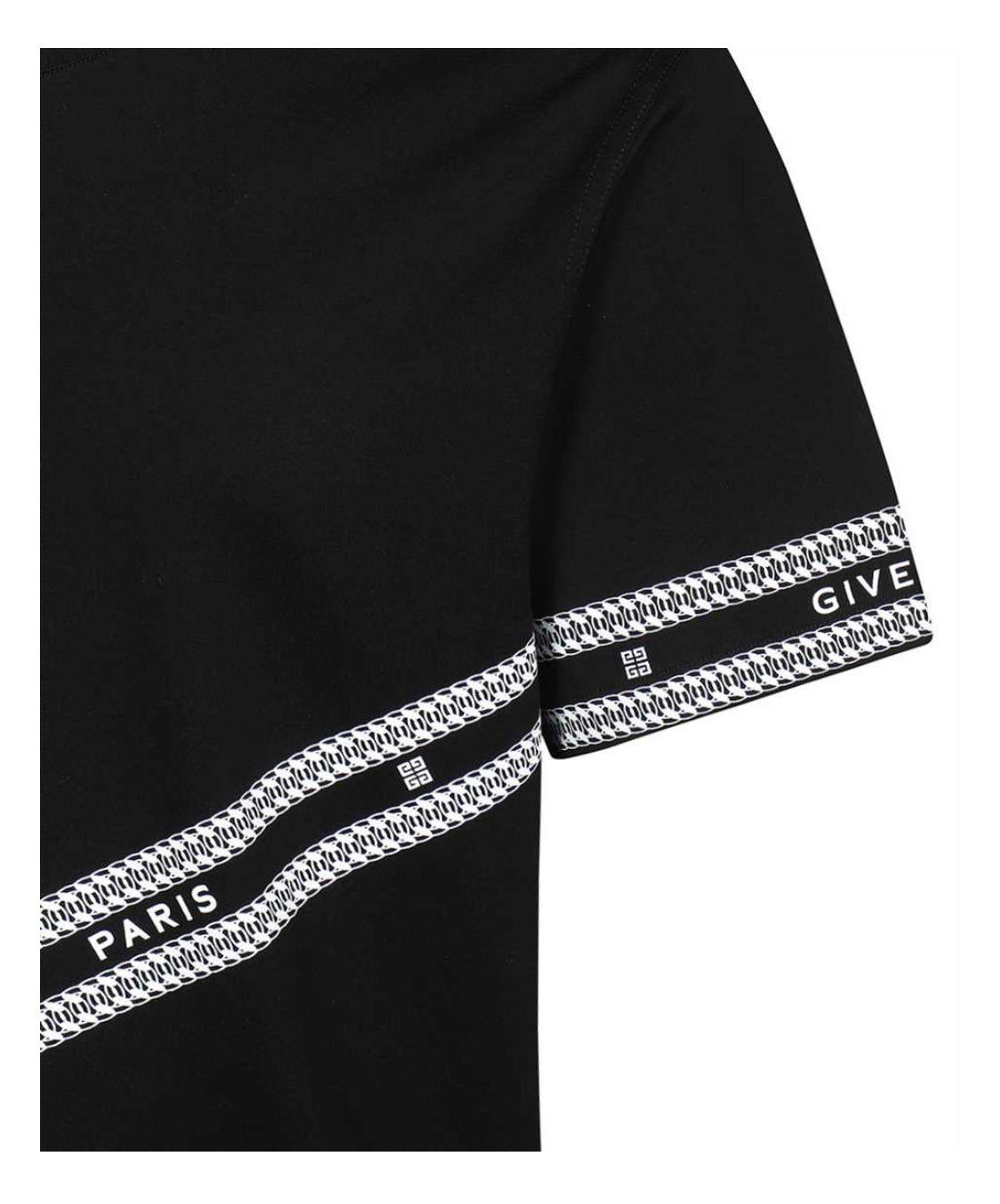 Givenchy tee shirt motif black and white