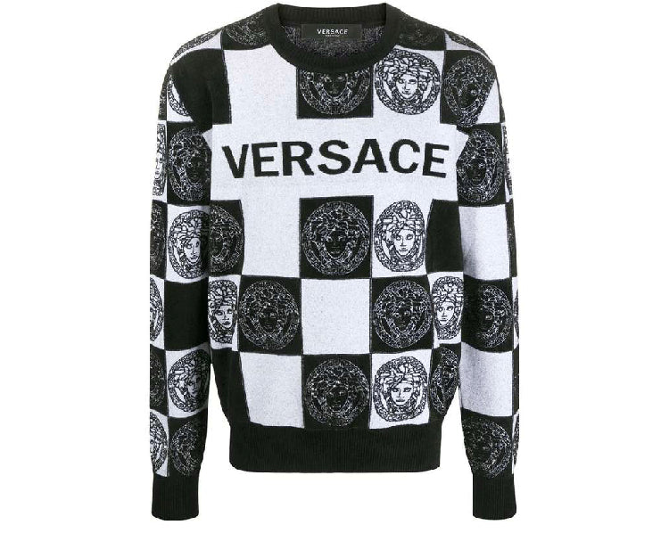 Pull Versace a Carreau