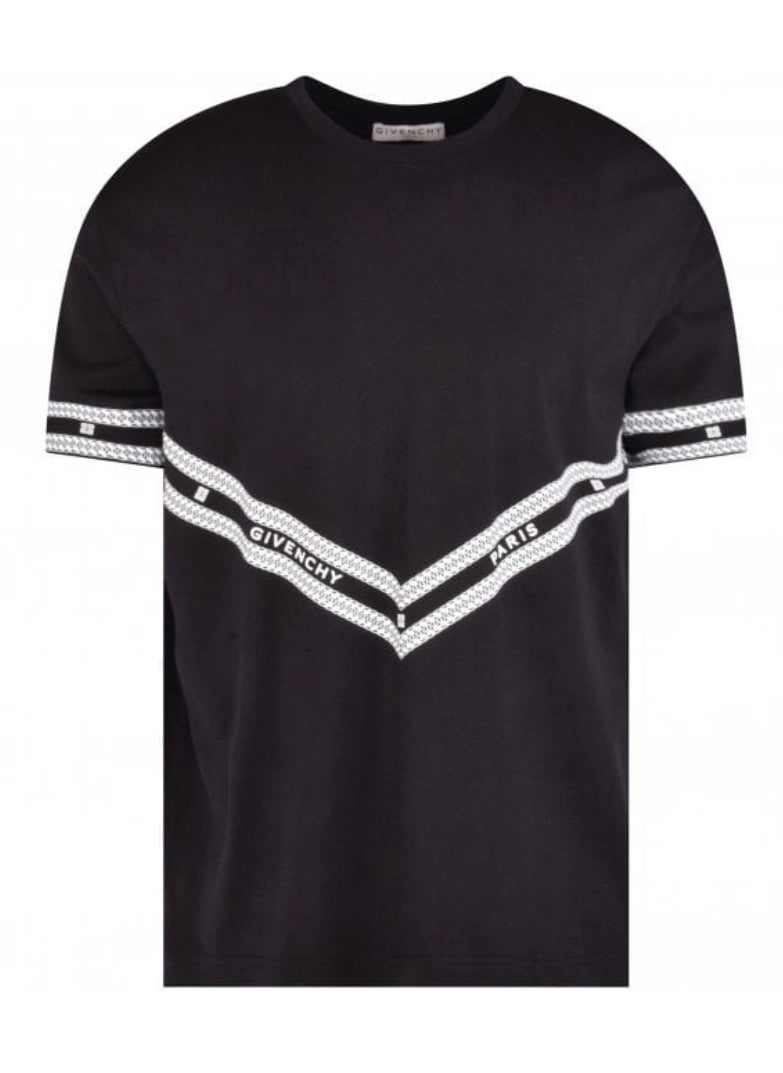 Givenchy tee shirt motif black and white