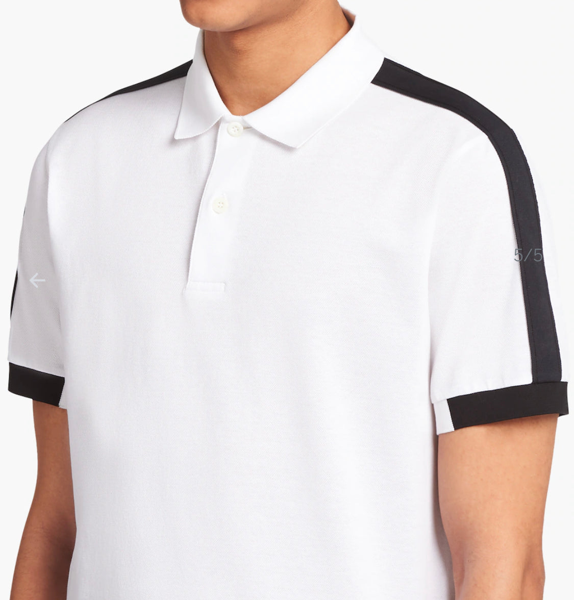 Polo piqué Prada blanco