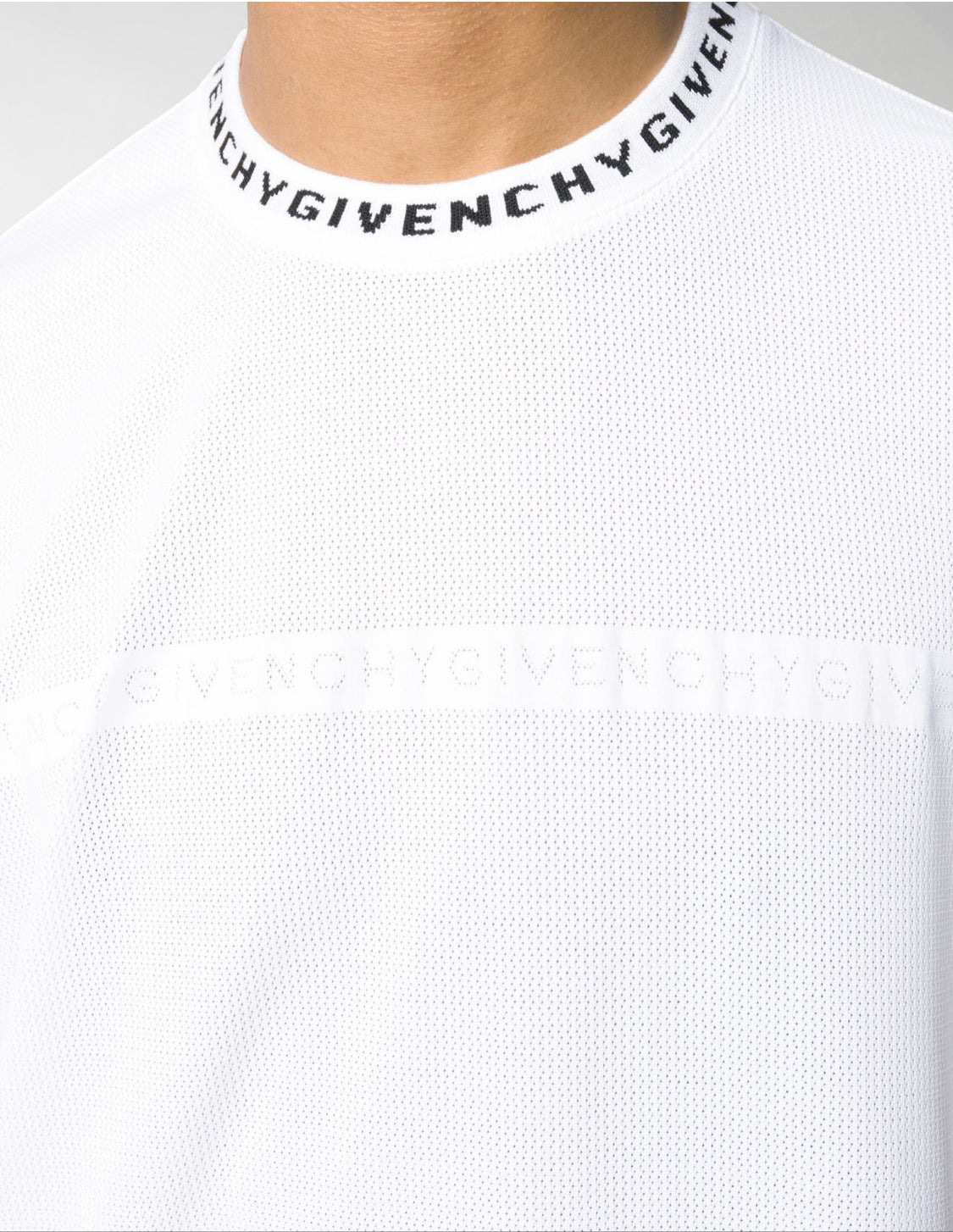 GIVENCHY Perforated T-shirt white