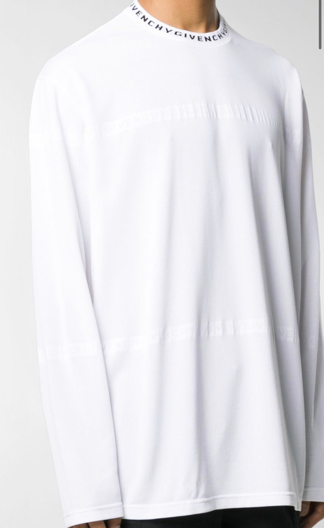 GIVENCHY Perforated T-shirt white